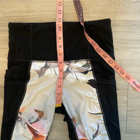 Athleta Powervita High Waist Blossom Intuition Floral Mesh Leggings 7/8 small - Picture 11 of 13